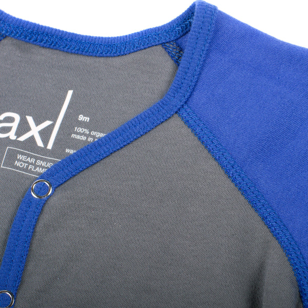 AXL Brand Organic Baby Footie Colorblock