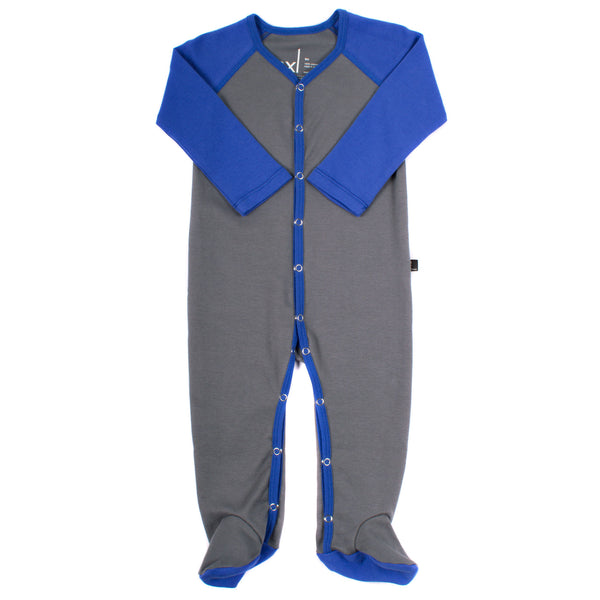 AXL Brand Organic Baby Footie Colorblock