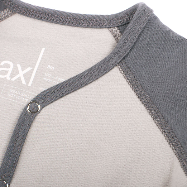 AXL Brand Organic Baby Footie Colorblock