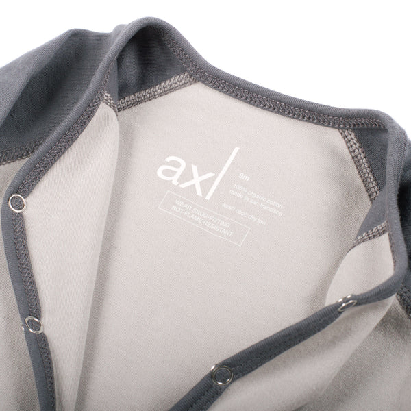 AXL Brand Organic Baby Footie Colorblock