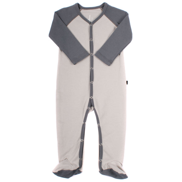 AXL Brand Organic Baby Footie Colorblock