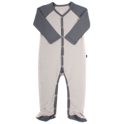 AXL Brand Organic Baby Footie Colorblock