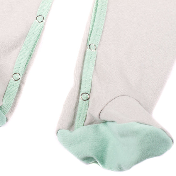 AXL Brand Organic Baby Footie Colorblock