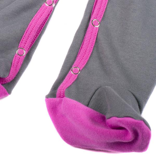 AXL Brand Organic Baby Footie Colorblock