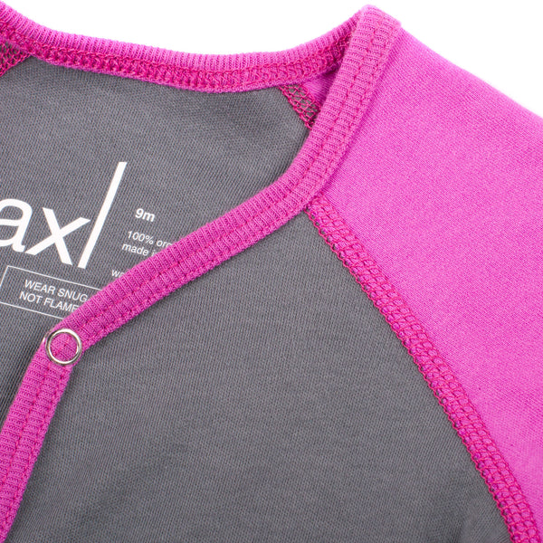 AXL Brand Organic Baby Footie Colorblock