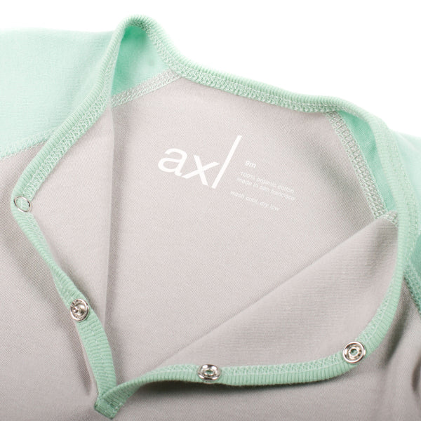 AXL Brand Organic Baby Jumper Playsuit Henley