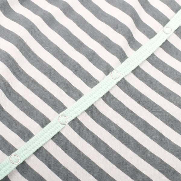 AXL Brand Organic Baby Footie Stripe