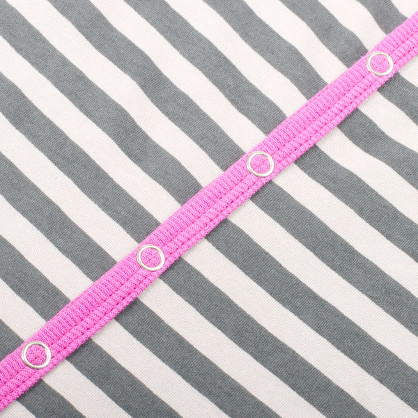 AXL Brand Organic Baby Footie Stripe