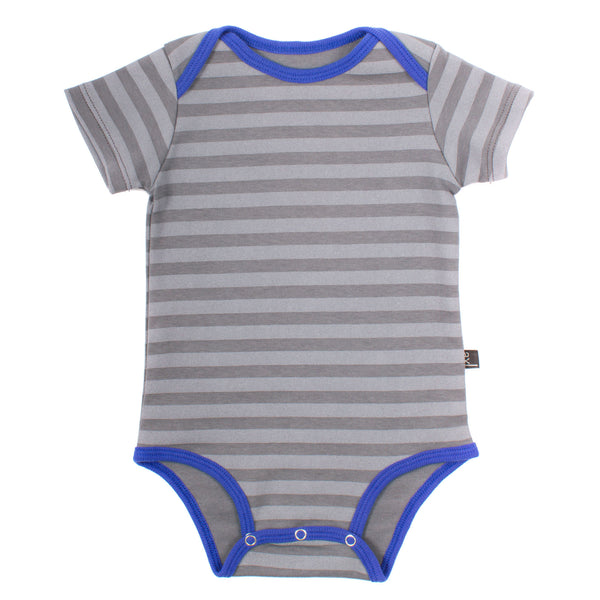 AXL Brand Organic Baby Onesie Bodysuit Short Sleeve Stripe