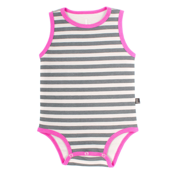 AXL Brand Organic Baby Onesie Bodysuit Tank Stripe