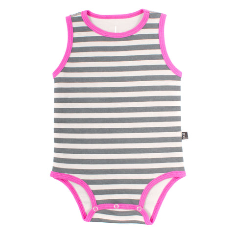 AXL Brand Organic Baby Onesie Bodysuit Tank Stripe