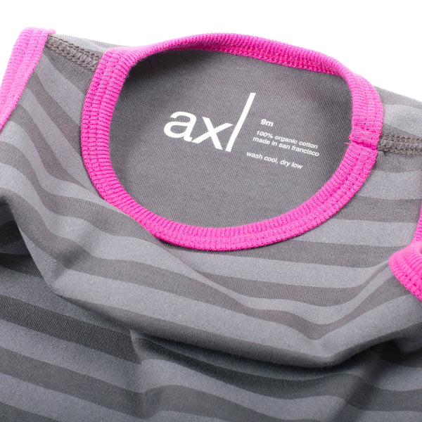 AXL Brand Organic Baby Onesie Bodysuit Tank Stripe