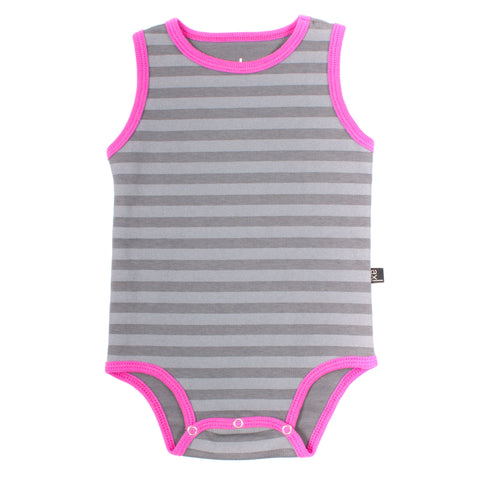 AXL Brand Organic Baby Onesie Bodysuit Tank Stripe