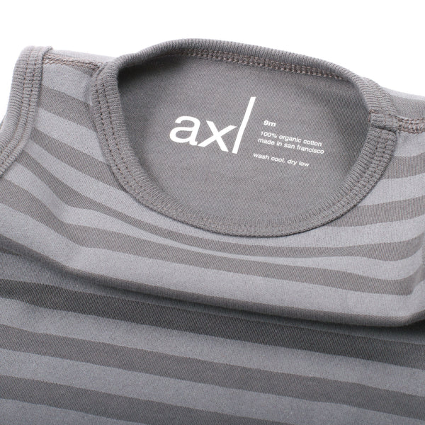 AXL Brand Organic Baby Onesie Bodysuit Tank Stripe
